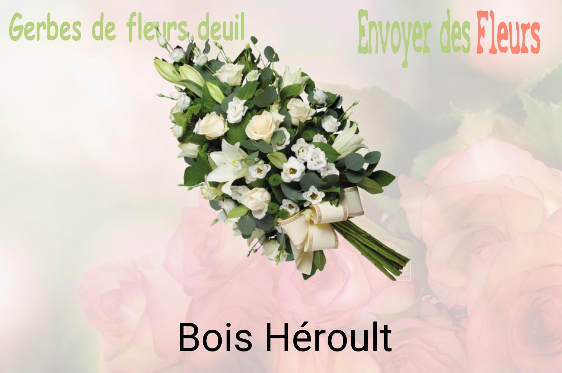Gerbe de fleurs de deuil livrée à Bois-Héroult